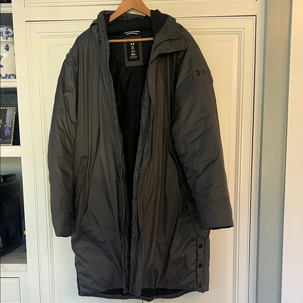 Under Armour Men's Dark Gray Puffer Coat